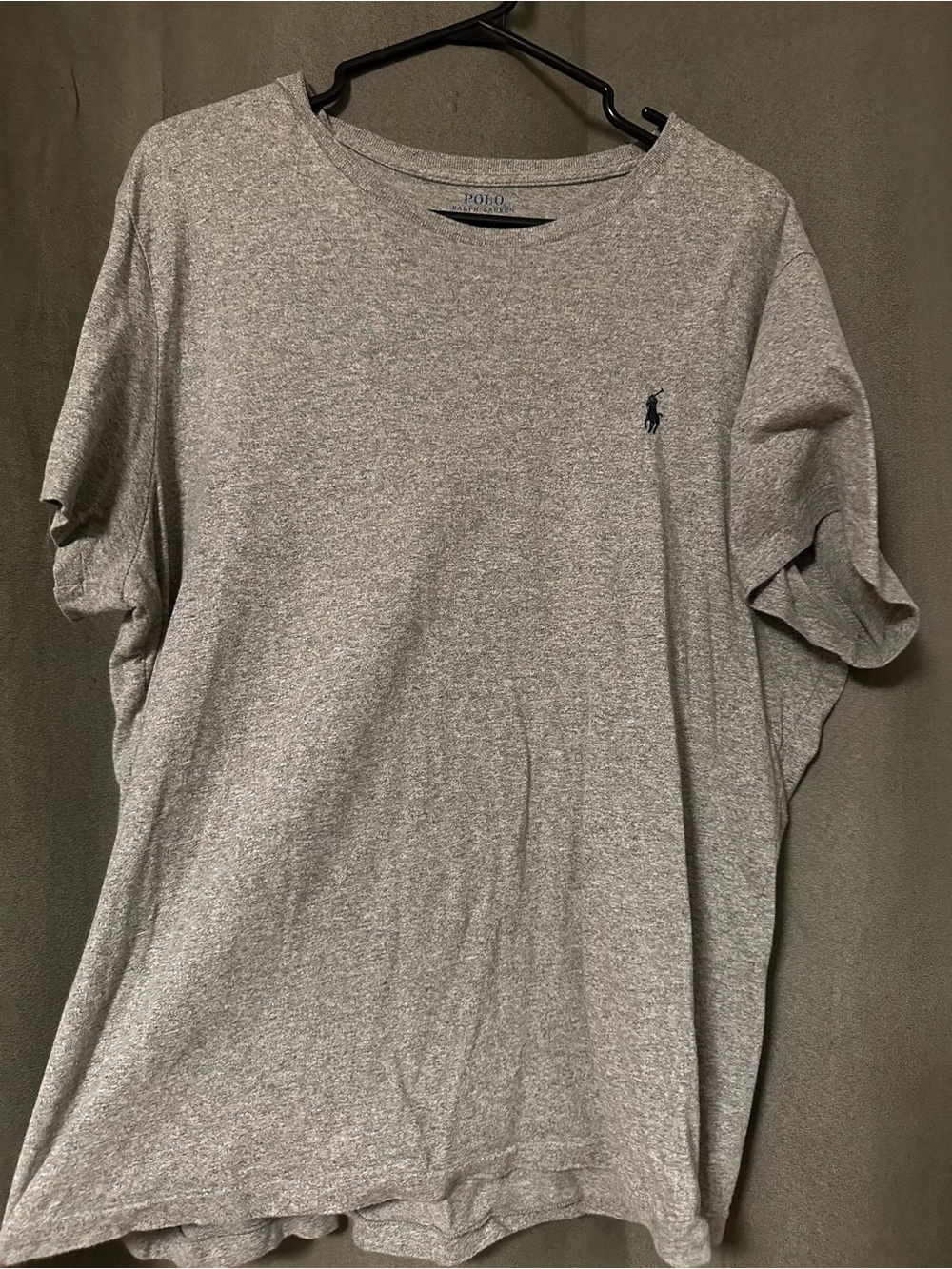 Polo by Ralph Lauren Heather Gray Short Sleeve Tee with Navy Pony